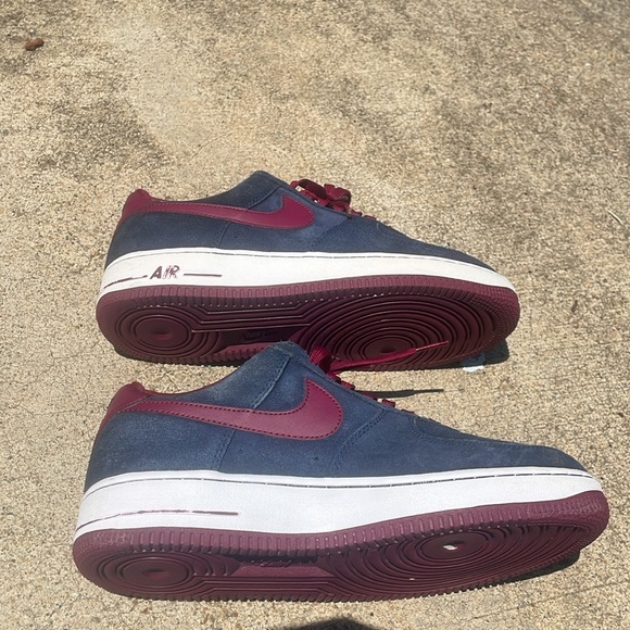 Nike Air Force 1 Low Midnight Navy Deep Garnet 2014 - Picture 7 of 13